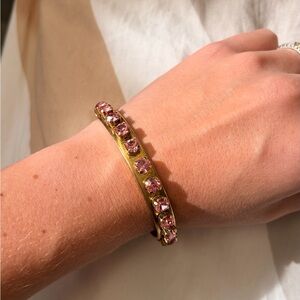 Gold and Pink Bracelet